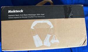 Nekteck Shiatsu Neck and Back Massager with Soothing Heat LMS-801